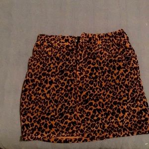 Cheetah print mini skirt size small